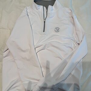 Peter Millar White Lightweight Shirt Jacket